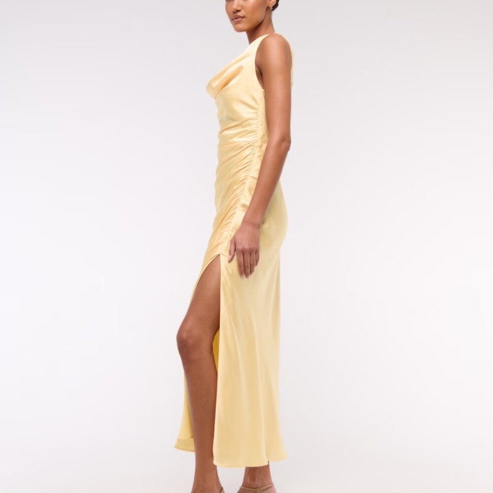 Abercrombie & Fitch Cowl Neck Draped Maxi Dress - Picture 2 of 5